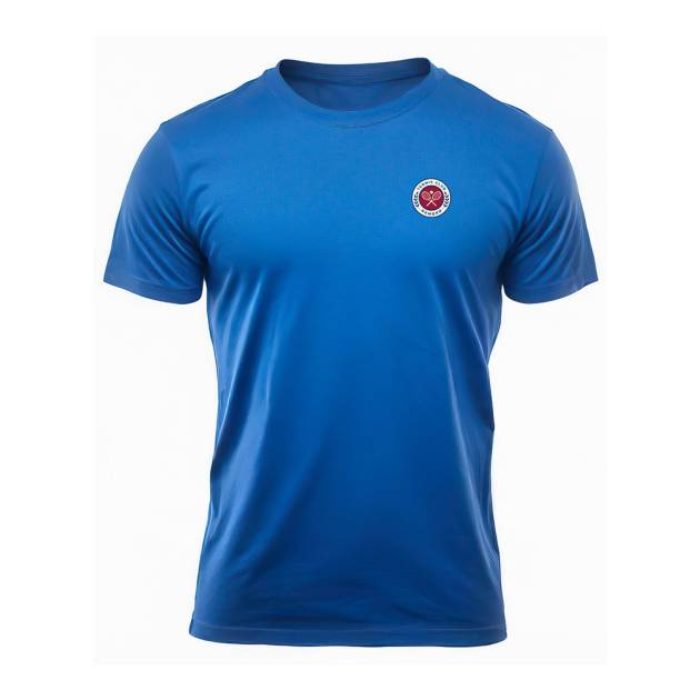 Maglietta blu con logo